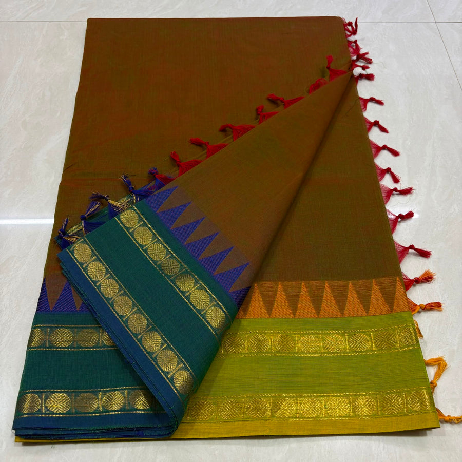 80s zari border fancy plain sarees