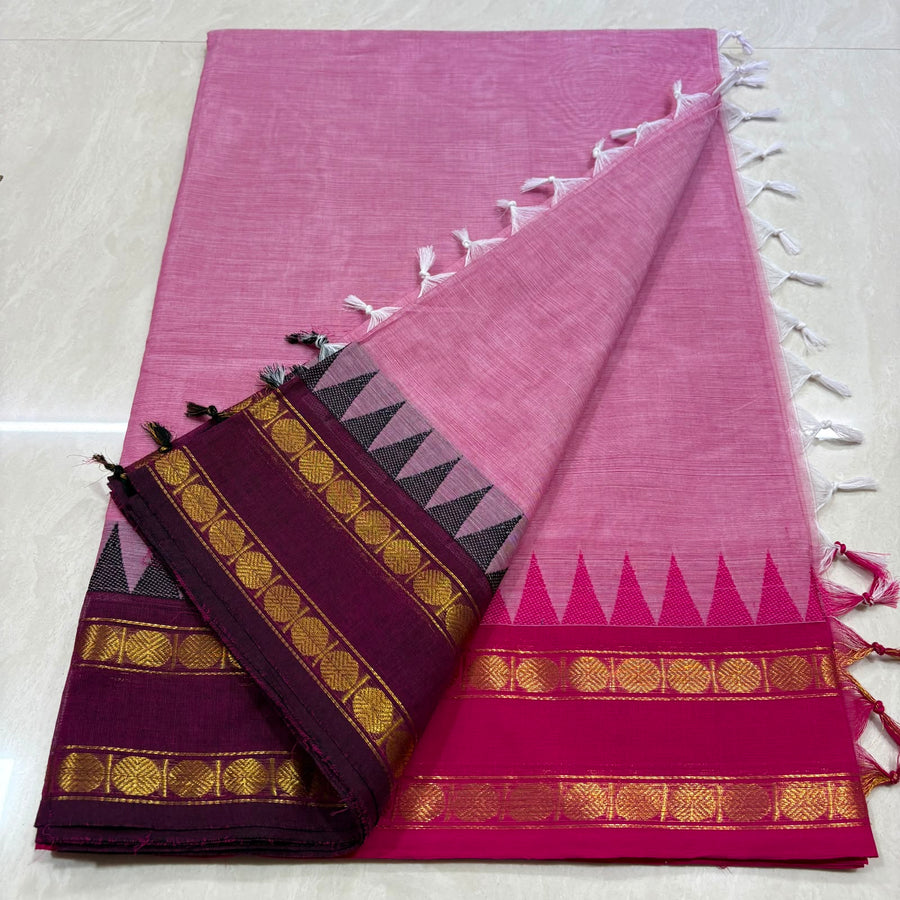 80s zari border fancy plain sarees