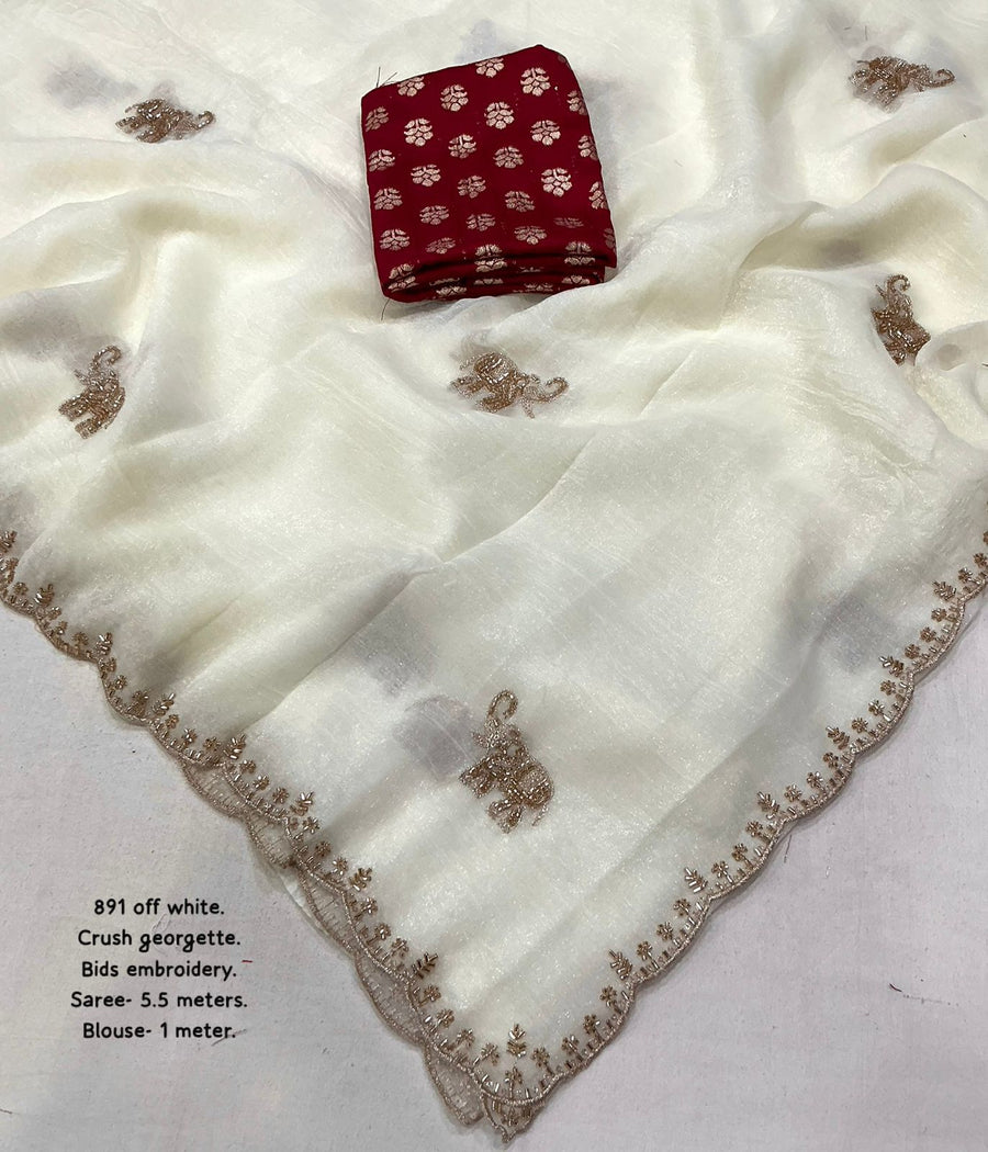 Elegant soft georgette saree