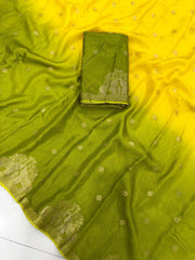 Elegant 2D Muslin Silk Shaded Saree