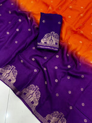 Elegant 2D Muslin Silk Shaded Saree