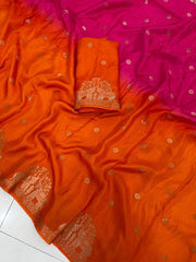 Elegant 2D Muslin Silk Shaded Saree