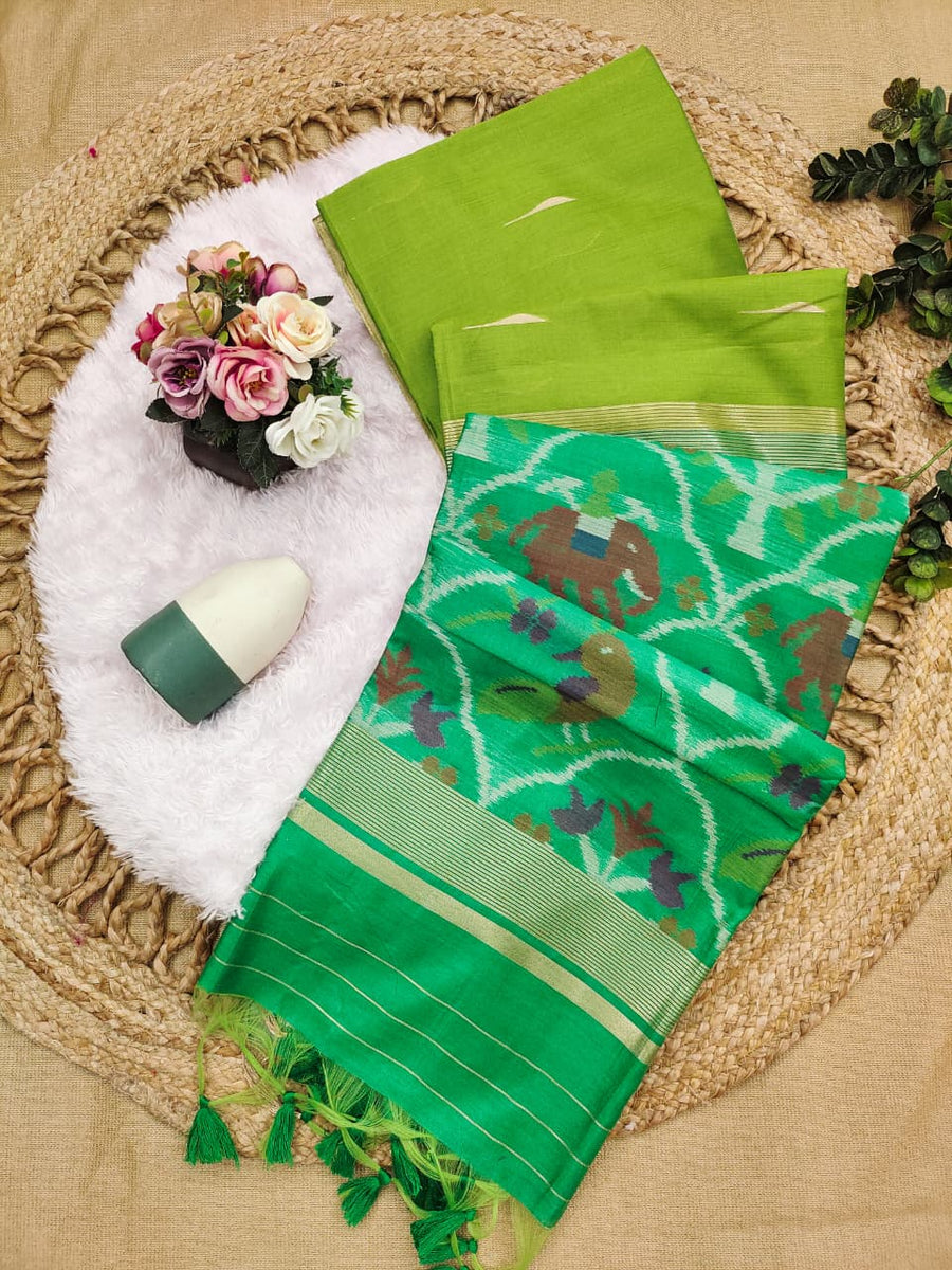 khadi silk saree