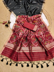 khadi silk saree