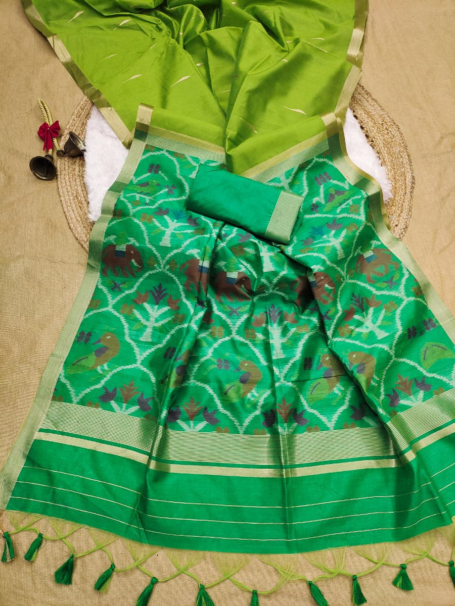 khadi silk saree