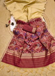 khadi silk saree
