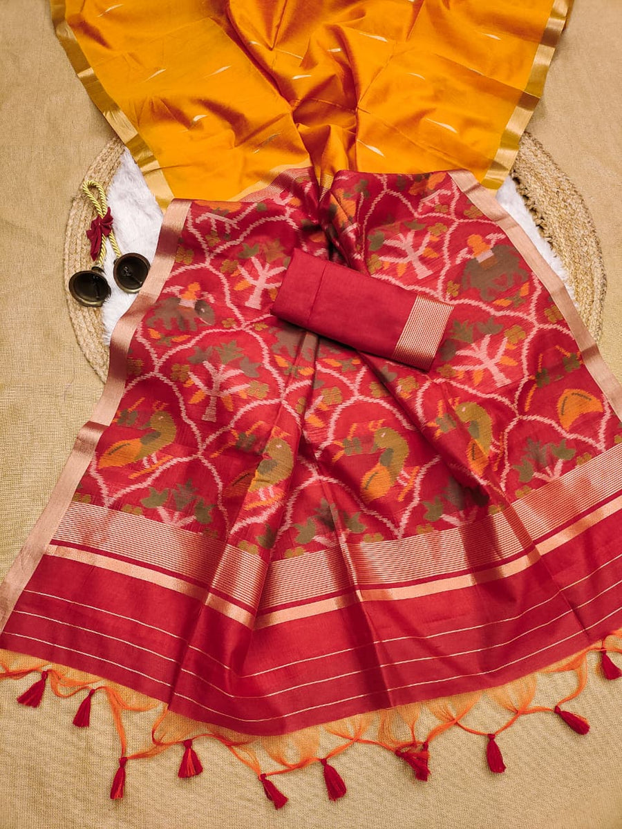 khadi silk saree