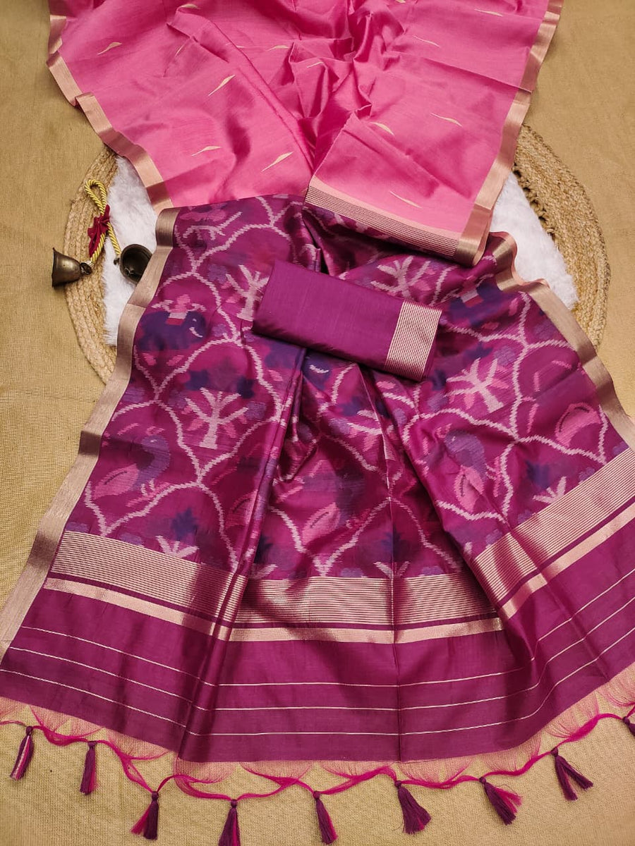 khadi silk saree