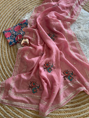 Star georgette saree