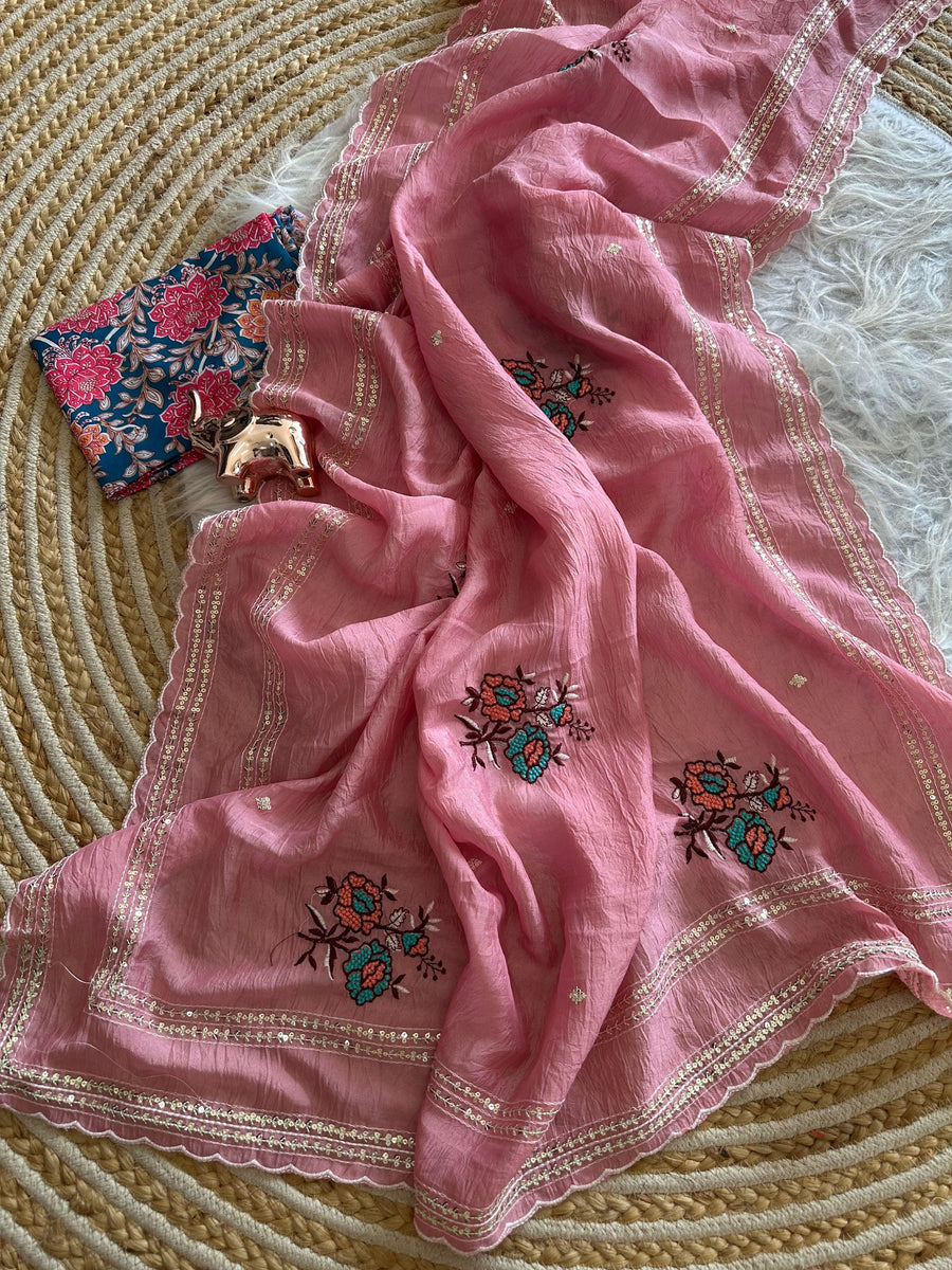 Star georgette saree