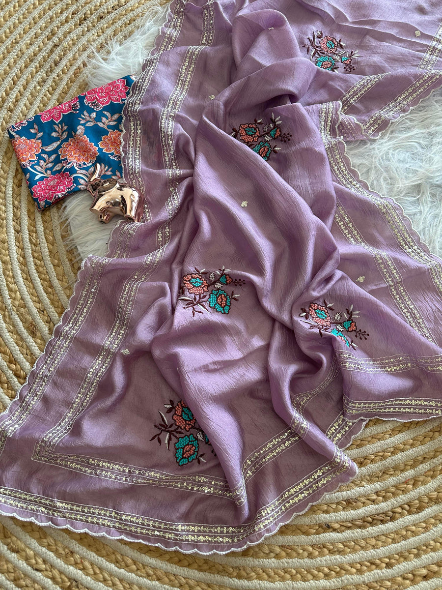 Star georgette saree