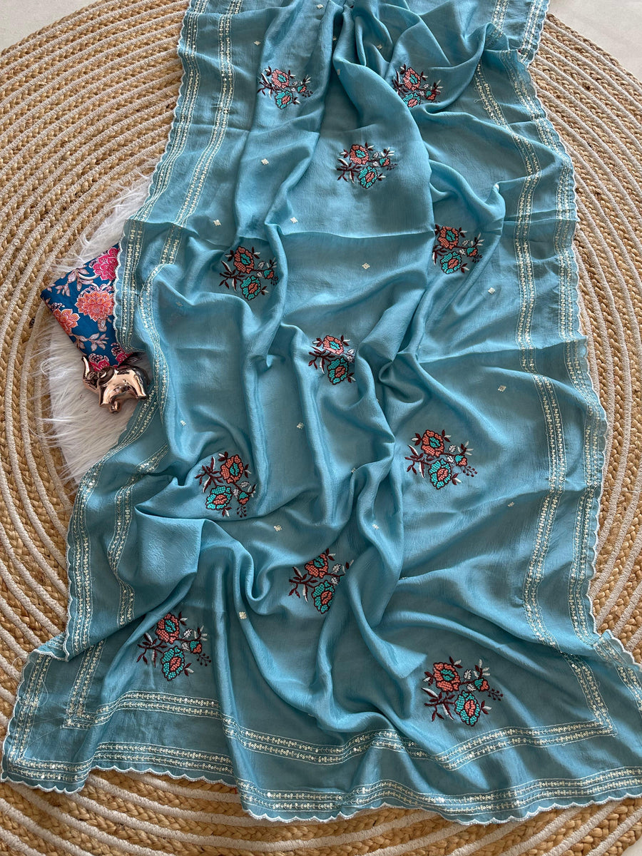Star georgette saree