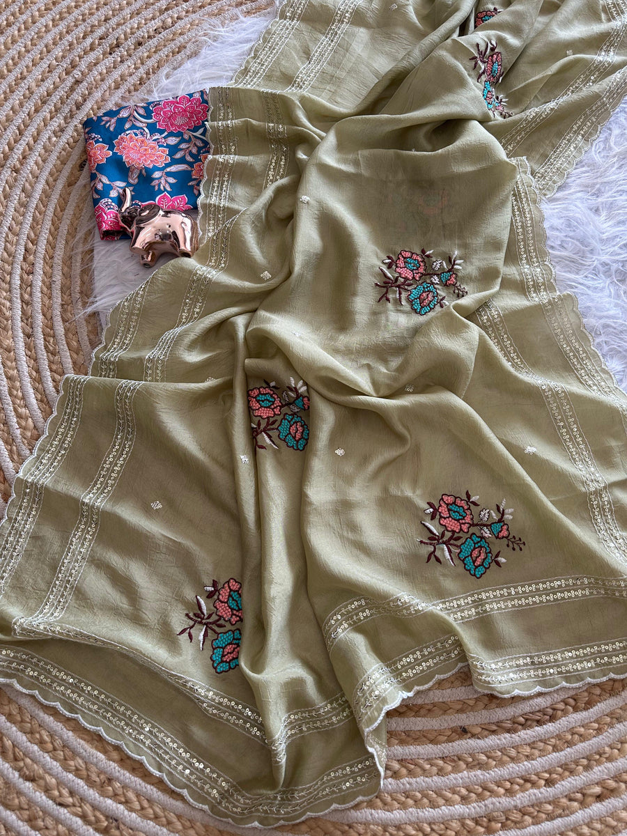 Star georgette saree