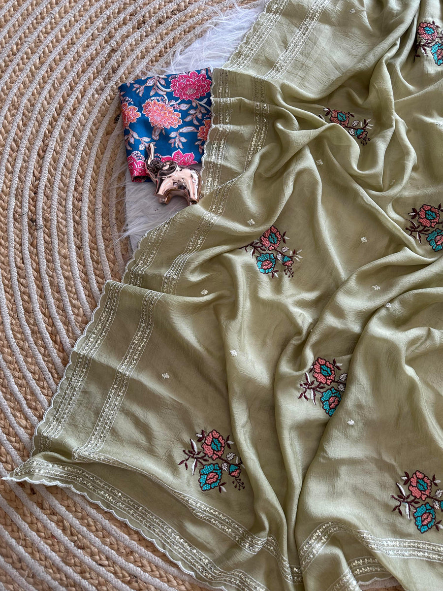 Star georgette saree