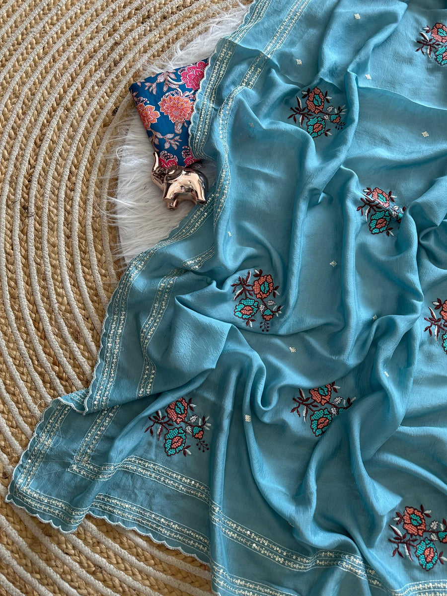 Star georgette saree