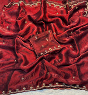Fancy Space Silk Fabric SareE