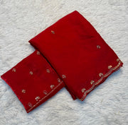 Fancy Space Silk Fabric SareE