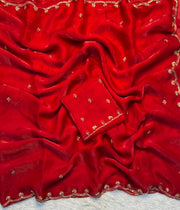 Fancy Space Silk Fabric SareE