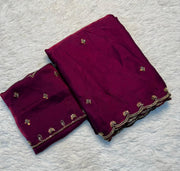 Fancy Space Silk Fabric SareE