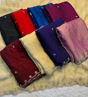 Fancy Space Silk Fabric SareE