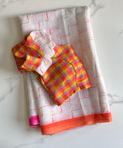 premium linen saree