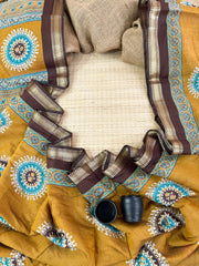Premium Mangalagiri viscose printed mul silk cotton sarees