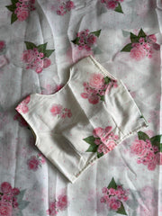 Premium linen saree
