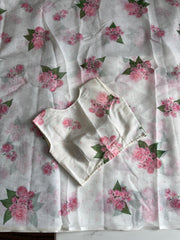 Premium linen saree