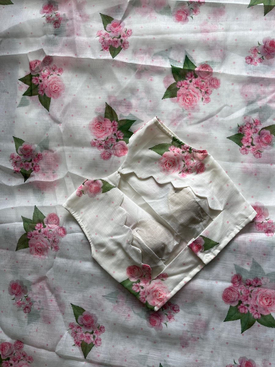 Premium linen saree
