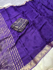 Elegant viscose chinnon saree