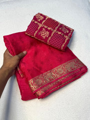 Elegant viscose chinnon saree