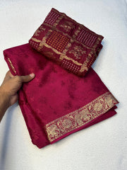 Elegant viscose chinnon saree