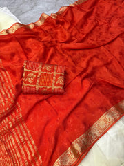 Elegant viscose chinnon saree
