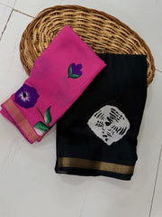 Elegant mul cotton saree
