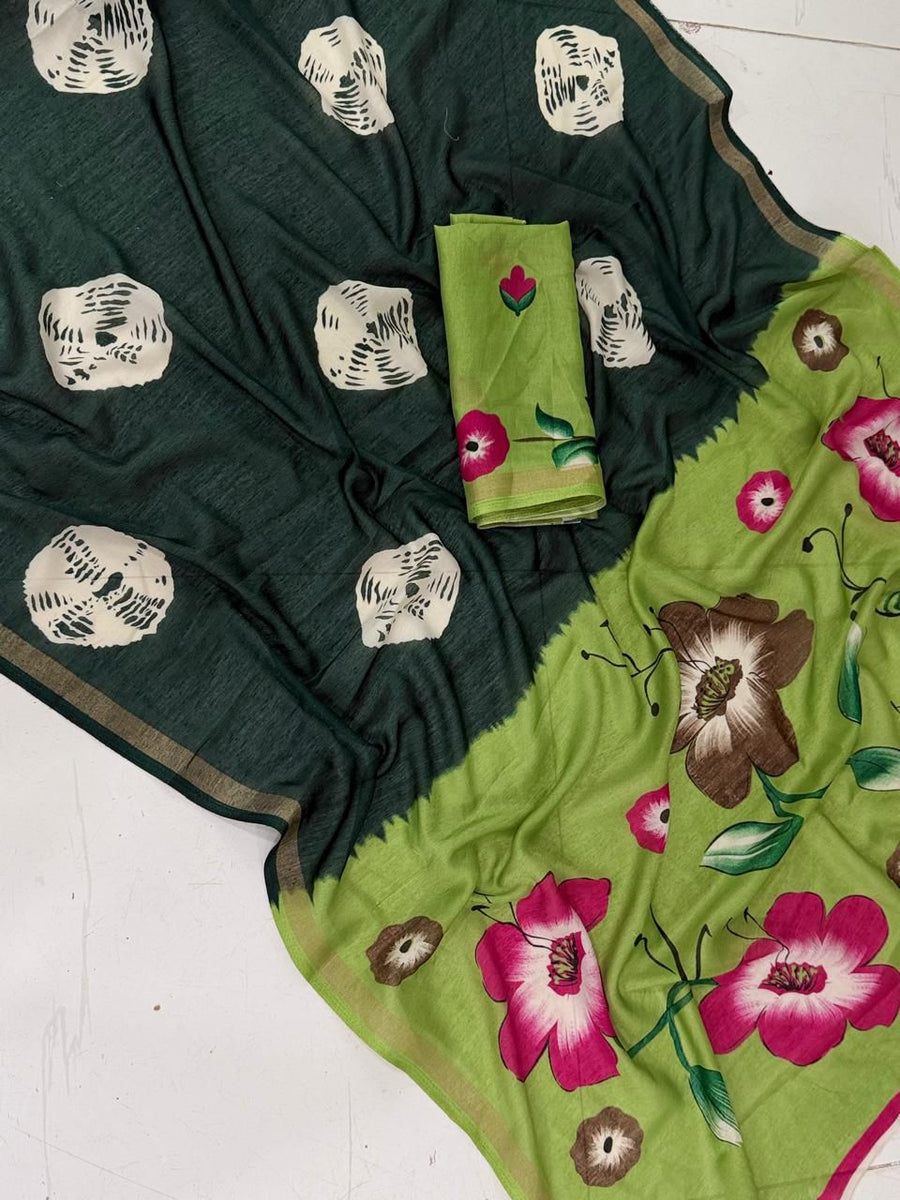 Elegant mul cotton saree