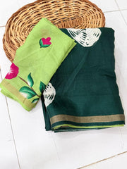 Elegant mul cotton saree