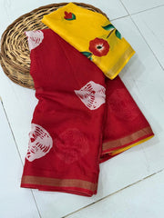 Elegant mul cotton saree