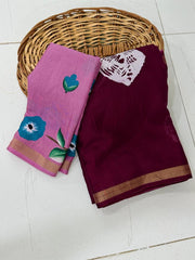 Elegant mul cotton saree