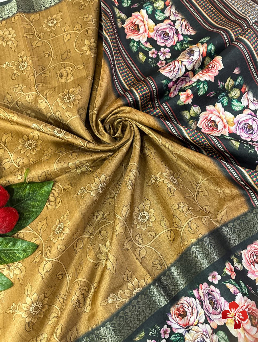 Tussar silk saree