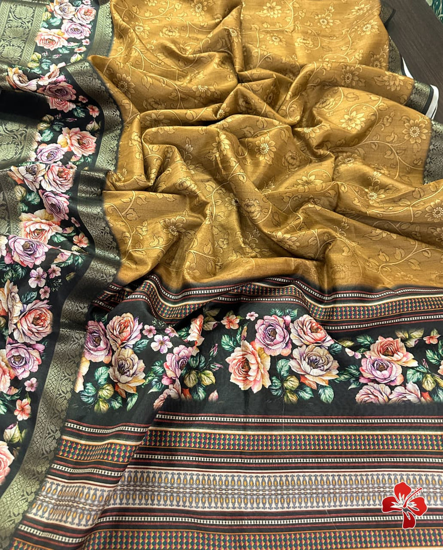 Tussar silk saree