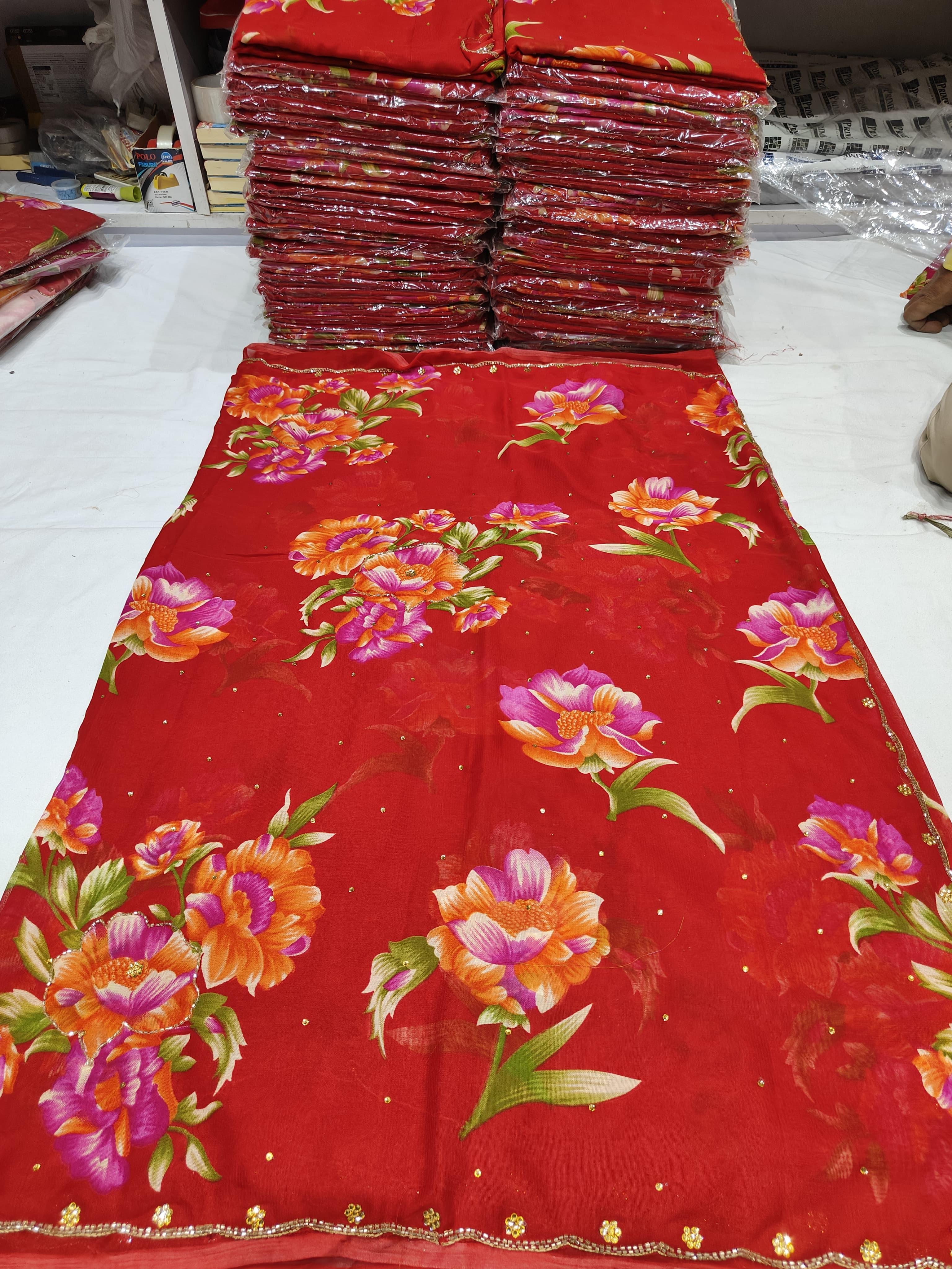 Elegant georgette saree