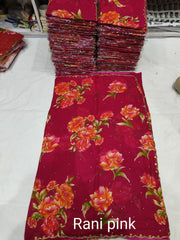 Elegant georgette saree