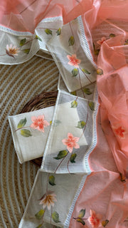 Premium hand-painted Kota Doria sarees