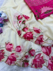Pure tebi silk saree