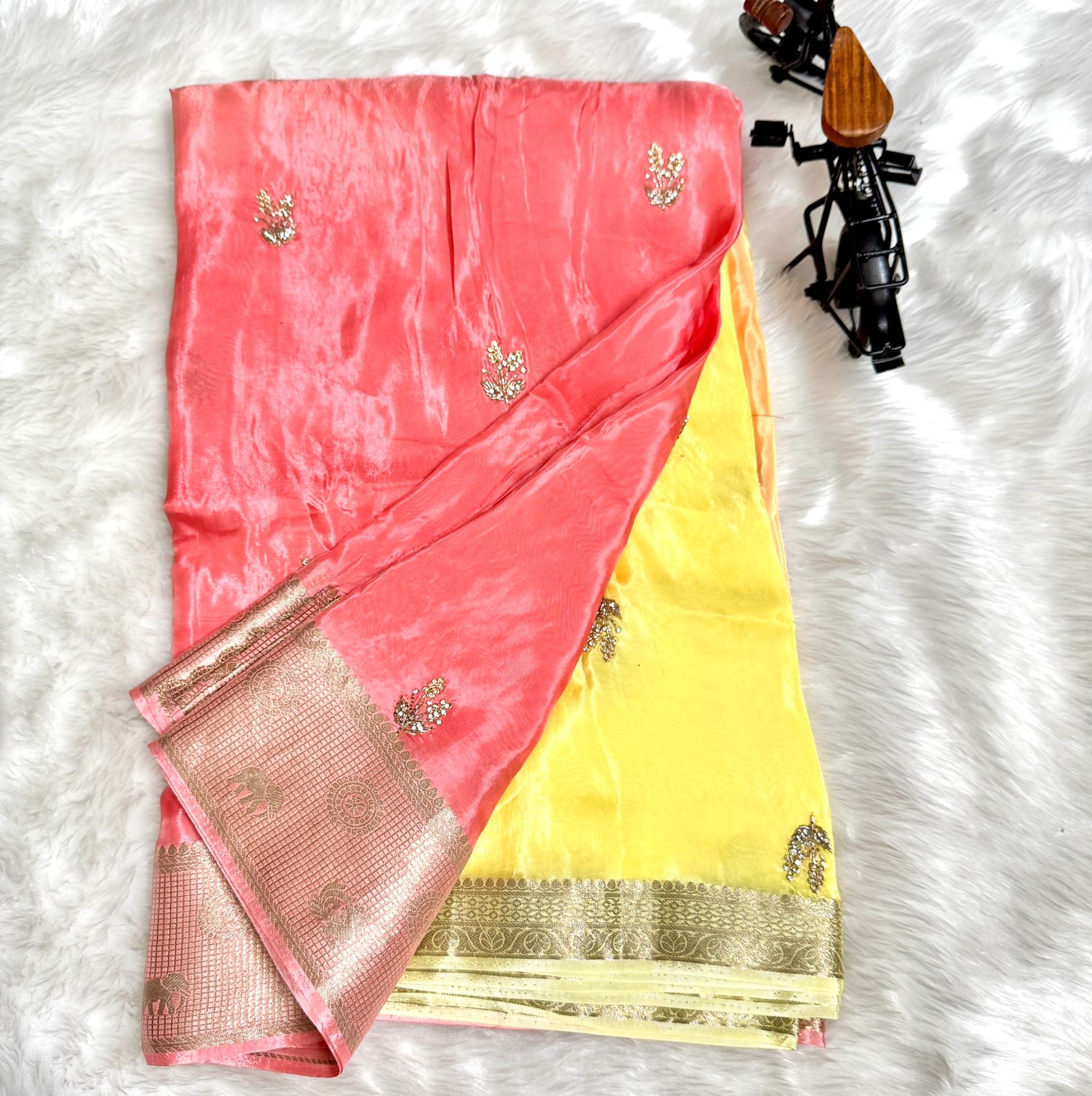 Satin Creepe Sarees