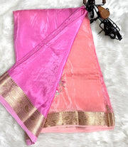 Elegant satin crepe sarees