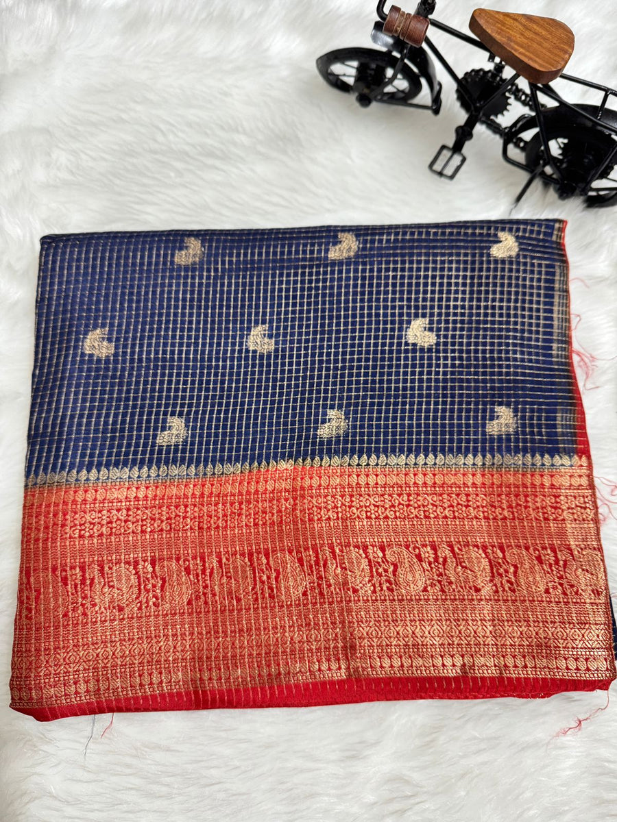 Beautiful vintage semi Gadwal sarees