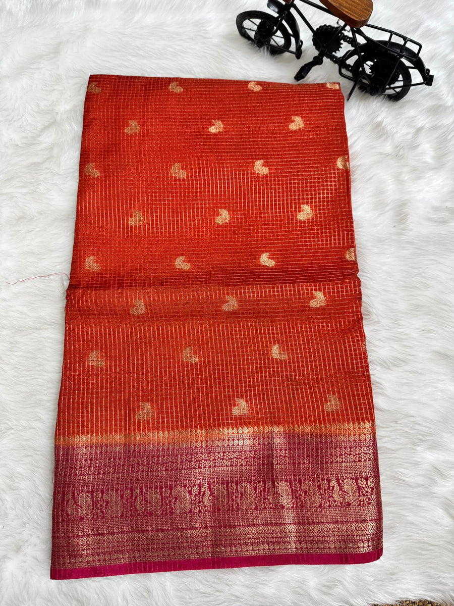 Beautiful vintage semi Gadwal sarees
