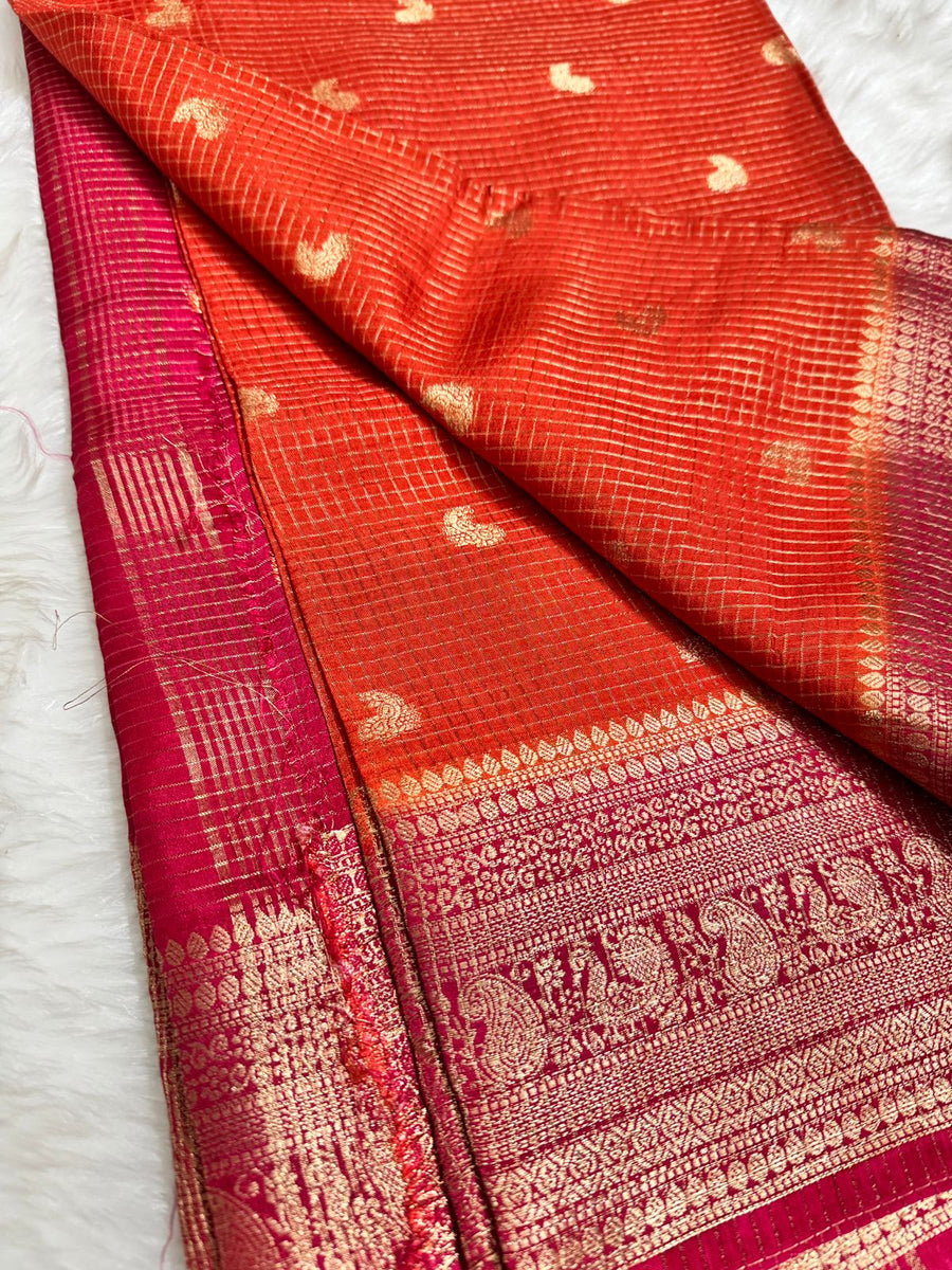 Beautiful vintage semi Gadwal sarees