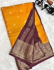 Beautiful vintage semi Gadwal sarees